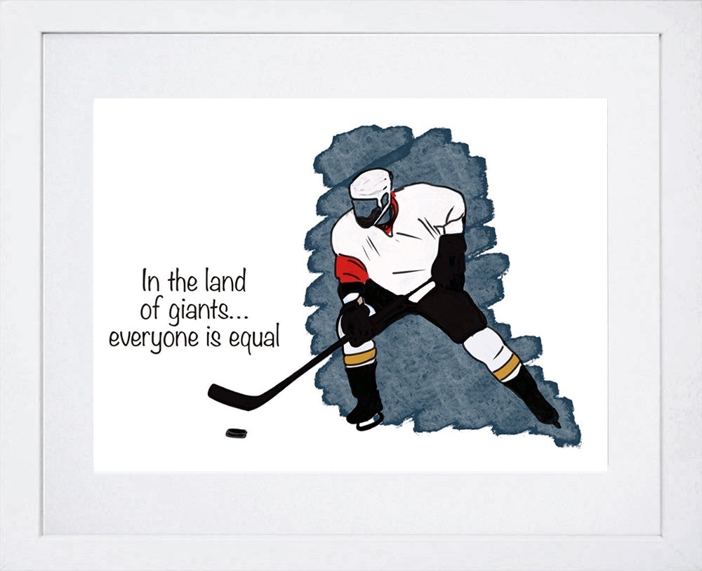 Belfast Giants Player White Frame