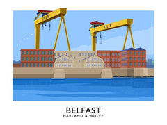 Belfast - Harland and Wolff-40 x 30-Unframed