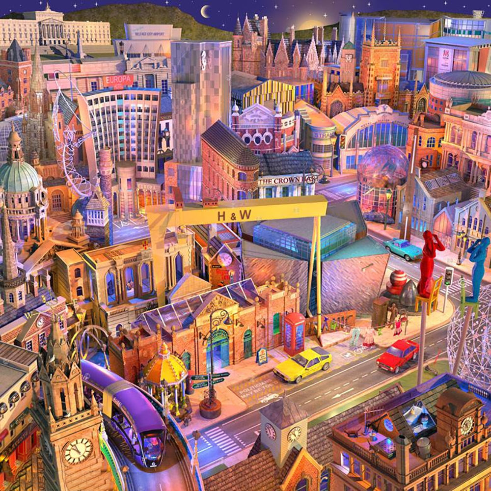 Dream Series Co Down - Belfast Moon Dance-57 x 57-Unframed