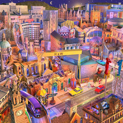 Dream Series Co Down - Belfast Moon Dance-57 x 57-Unframed