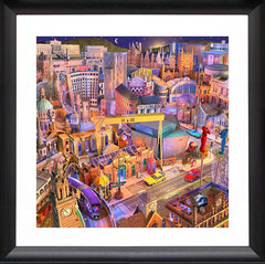 Dream Series Belfast - Belfast Moondance-57 x 57-Framed