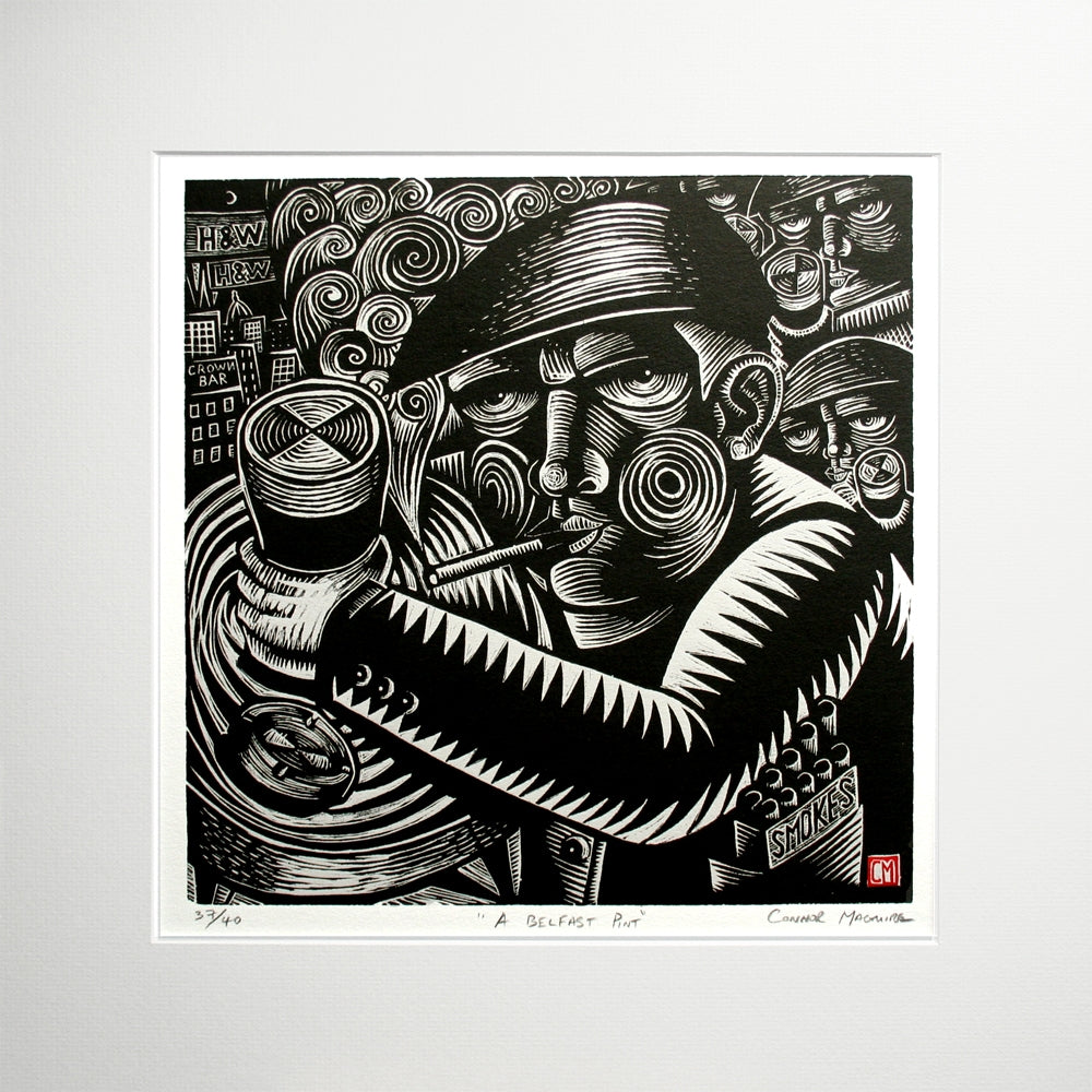 Belfast Pint Unframed