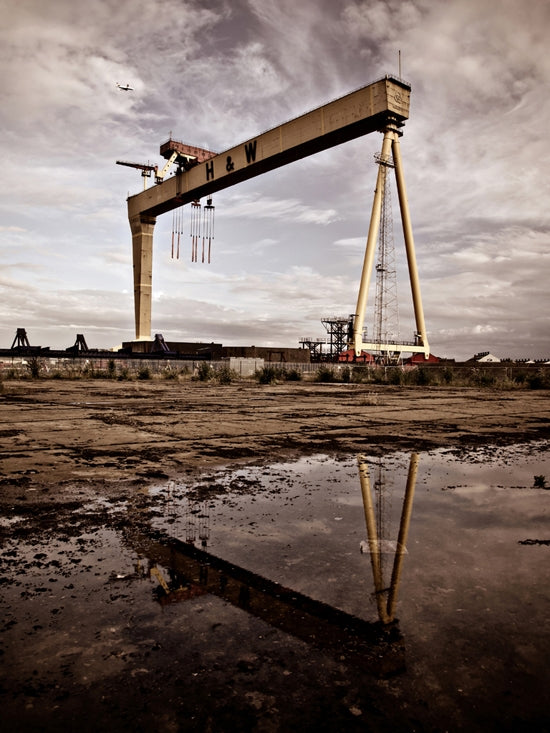 Belfast Shipyard Reflection Unframed 40x50