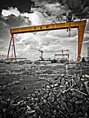Belfast Shipyard Wasteland Unframed