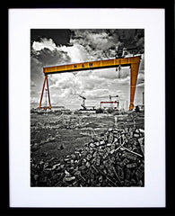 Belfast Shipyard Wasteland Framed