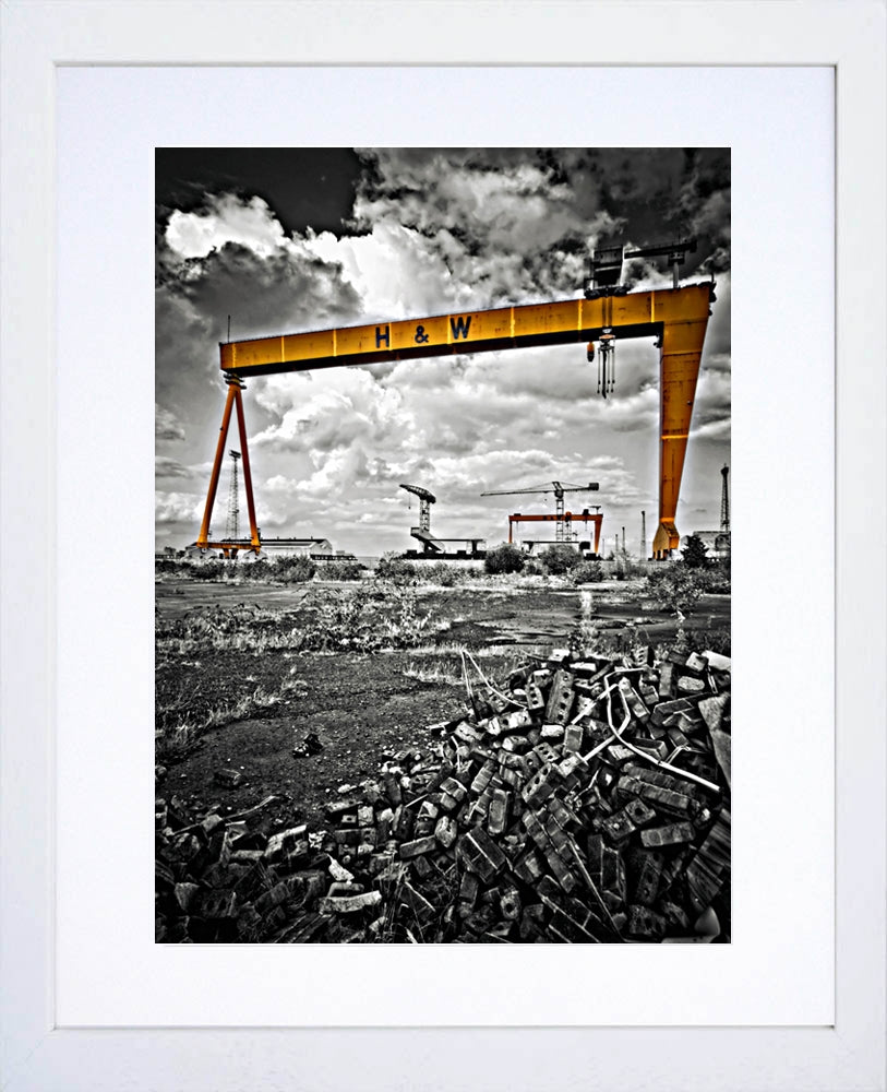Belfast - Shipyard Wasteland Frame White
