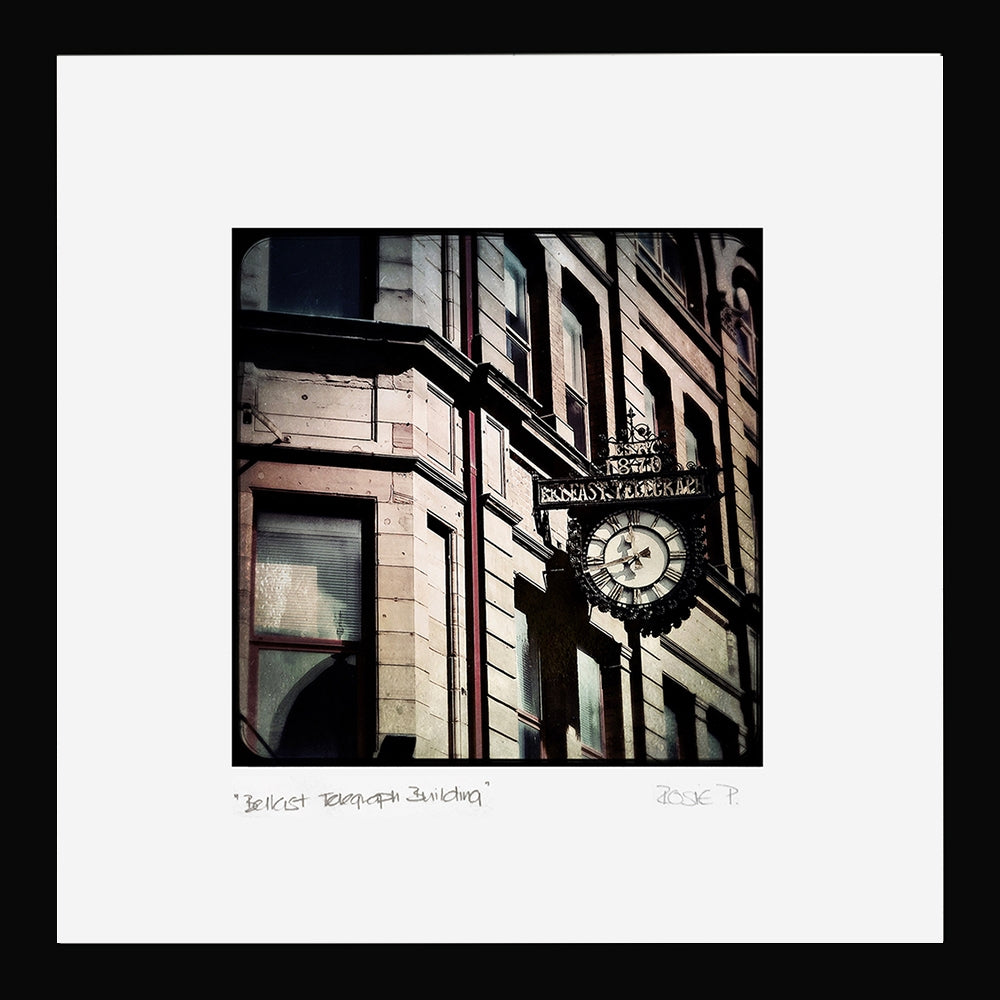 Belfast - Belfast Telegraph Building Black Frame (No Mount)