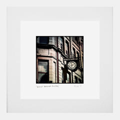 Belfast - Belfast Telegraph Building White Frame (With Mount)