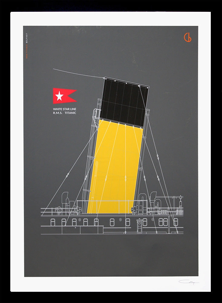 Belfast Titanic A2 Black Frame