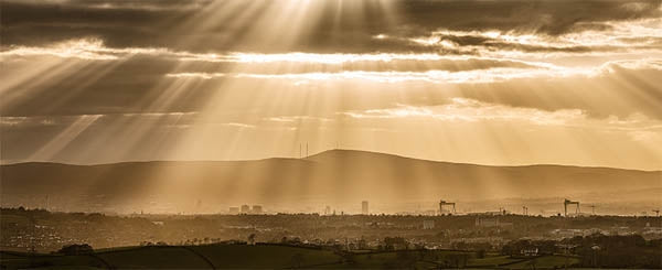 Belfast Sunset Unframed