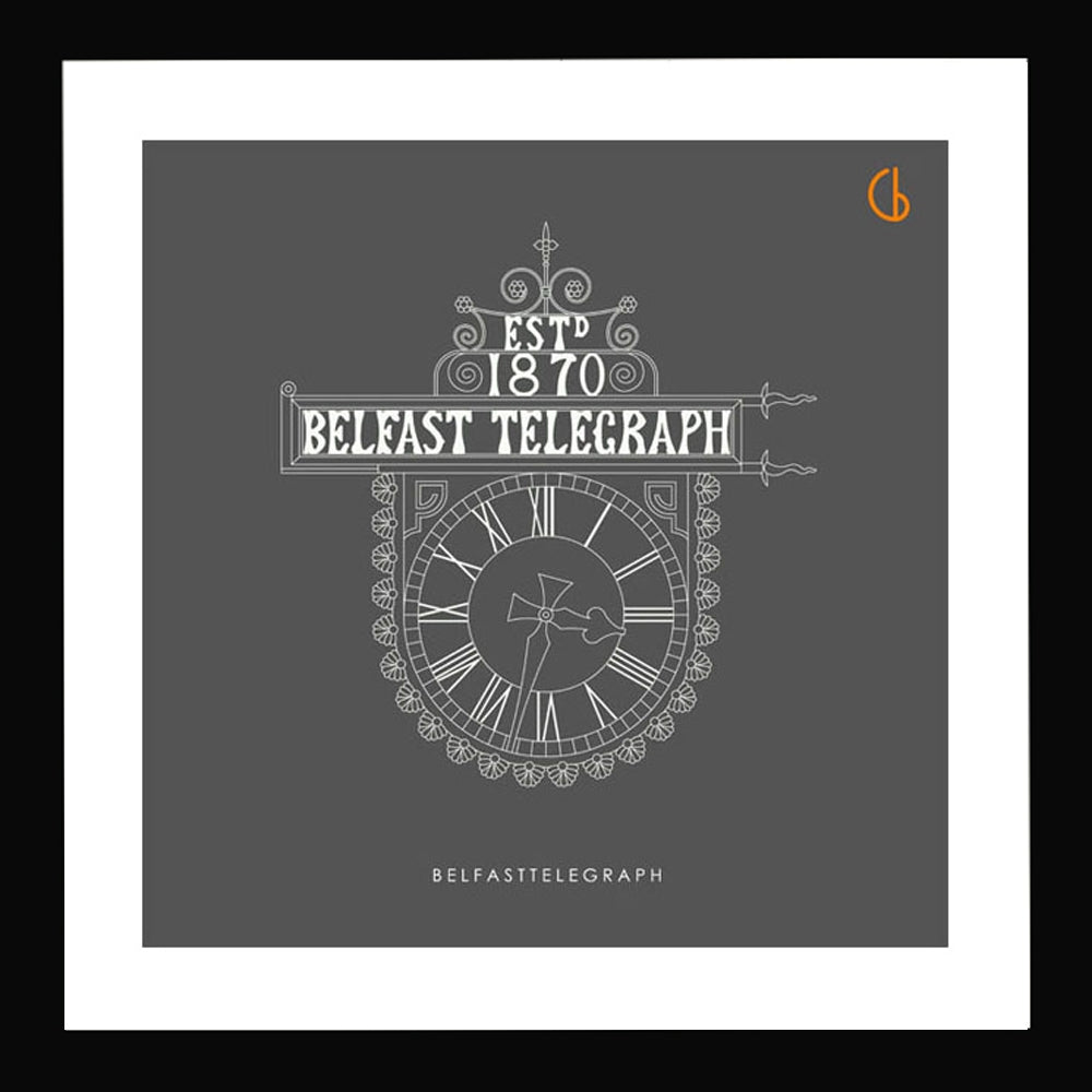 Belfast Telegraph Black frame 15x15