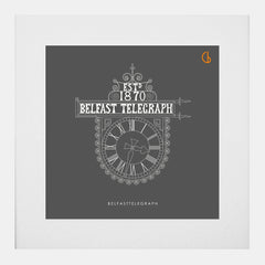 Belfast Telegraph-29 x 29-White Box Frame