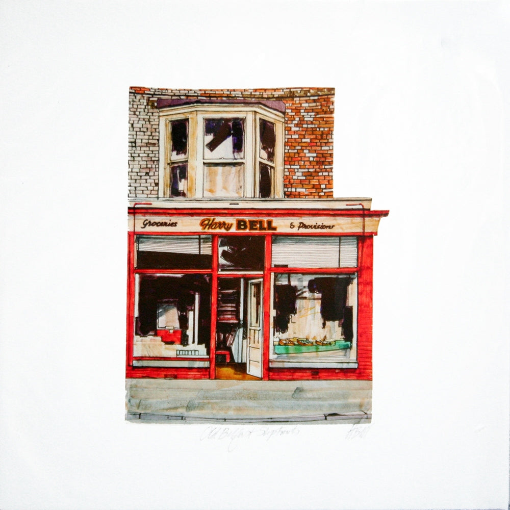Old Belfast Shopfronts - Bell Unframed