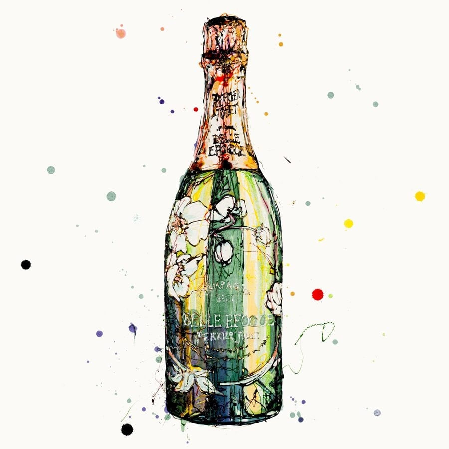 Print Open Edition Drinks - Belle Epoque II-30 x 30-Unframed
