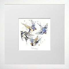 Print Open Edition Animals - Belonging-12 x 12-Small Flat White Frame