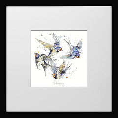 Print Open Edition Animals - Belonging-12 x 12-Small Flat Black Frame