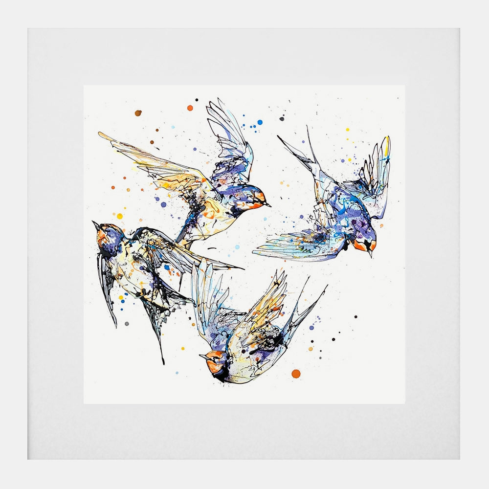 Print Open Edition Animals - Belonging-30 x 30-White Box Frame (With Mount)