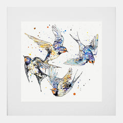 Print Open Edition Animals - Belonging-30 x 30-White Box Frame (With Mount)