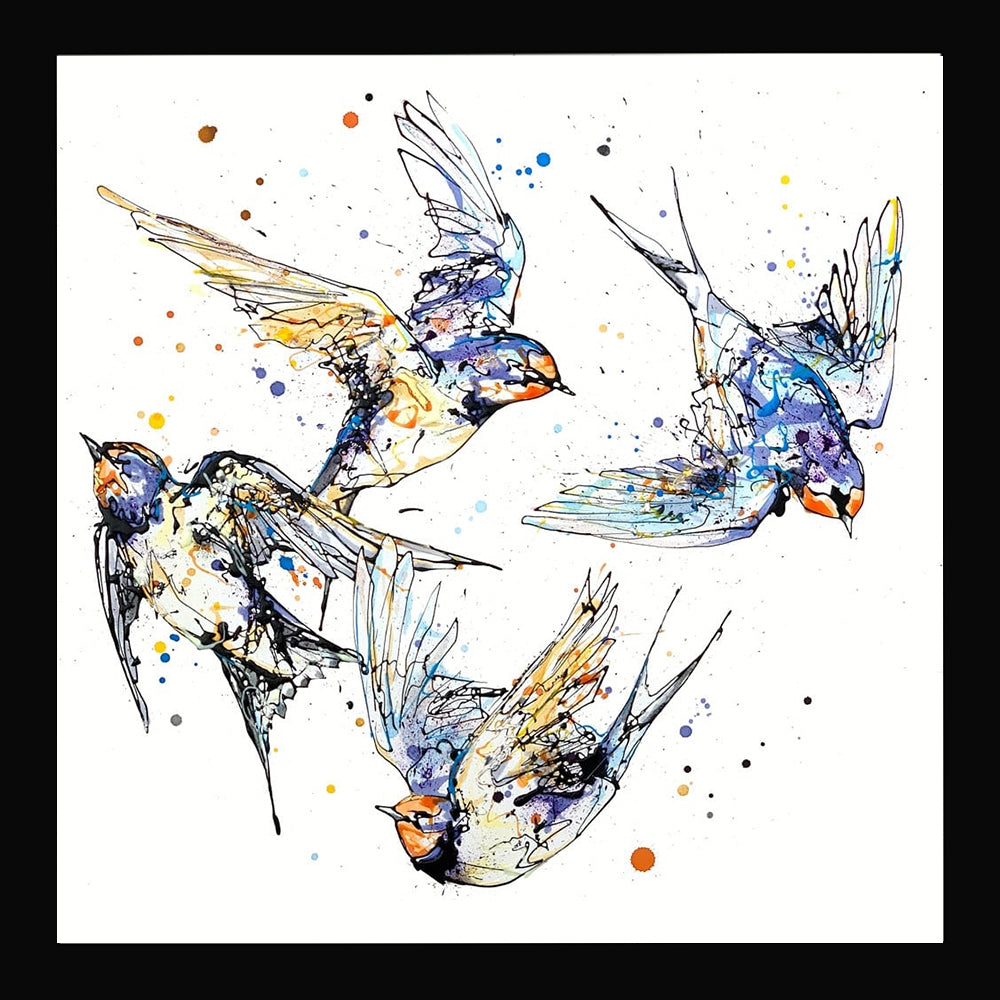 Print Open Edition Animals - Belonging-30 x 30-Black Box Frame (No Mount)