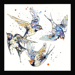Print Open Edition Animals - Belonging-30 x 30-Black Box Frame (No Mount)