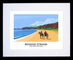 Co Derry - Benone Strand Frame Black 40x30 With Mount
