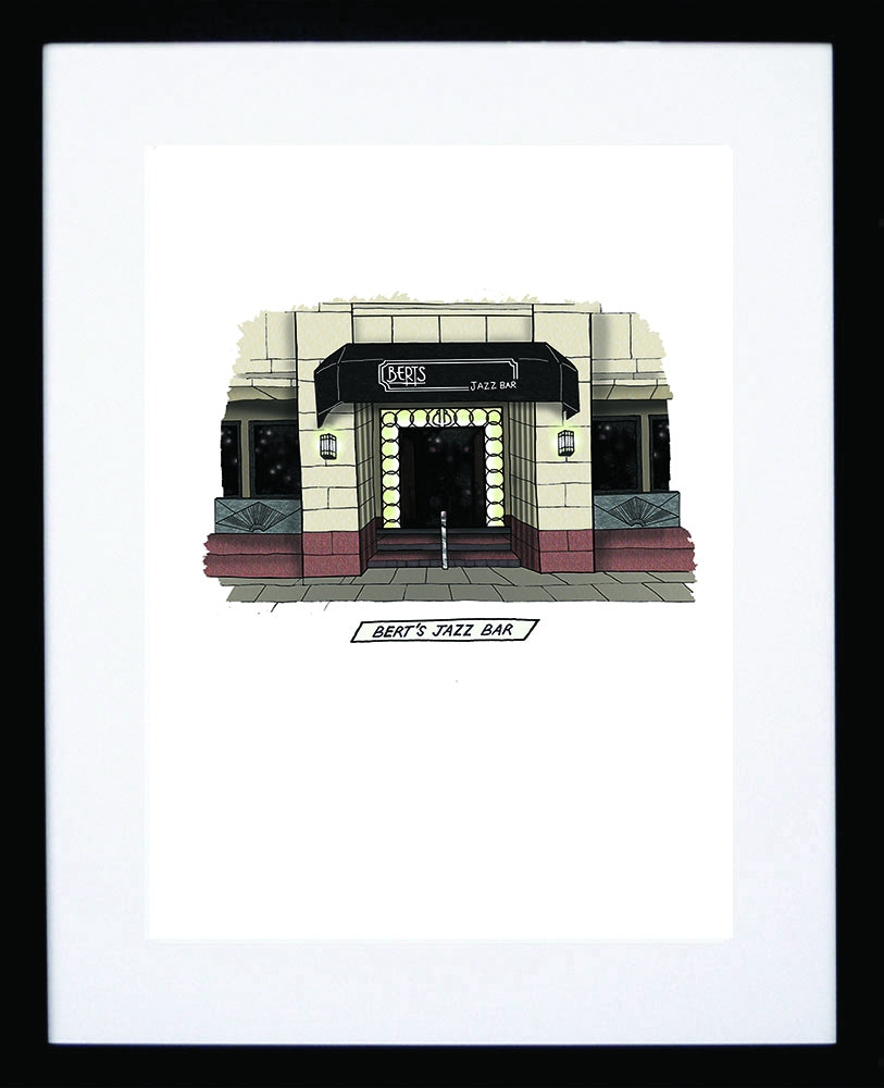 Pubs - Bert's Jazz Bar - Black Box Frame