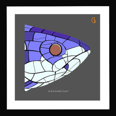 Big Fish Belfast Black frame 15x15