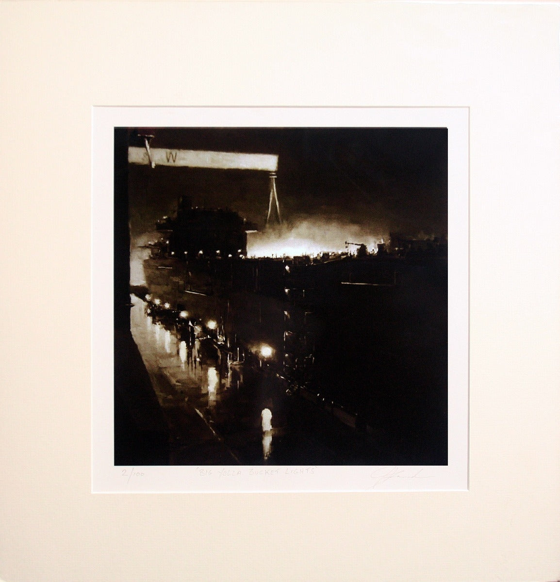 Print - Big Yella Bucket Lights Unframed