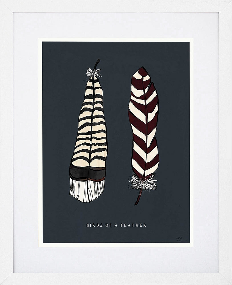 Birds Of A Feather White Frame