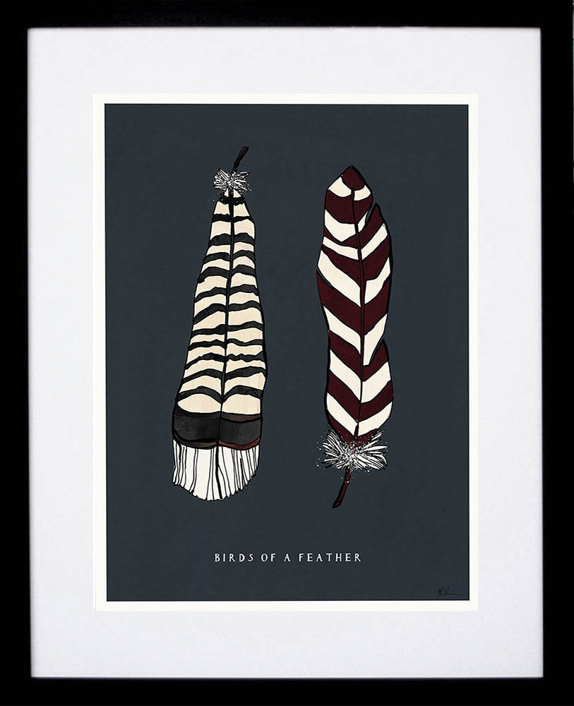 Birds Of A Feather Black Frame