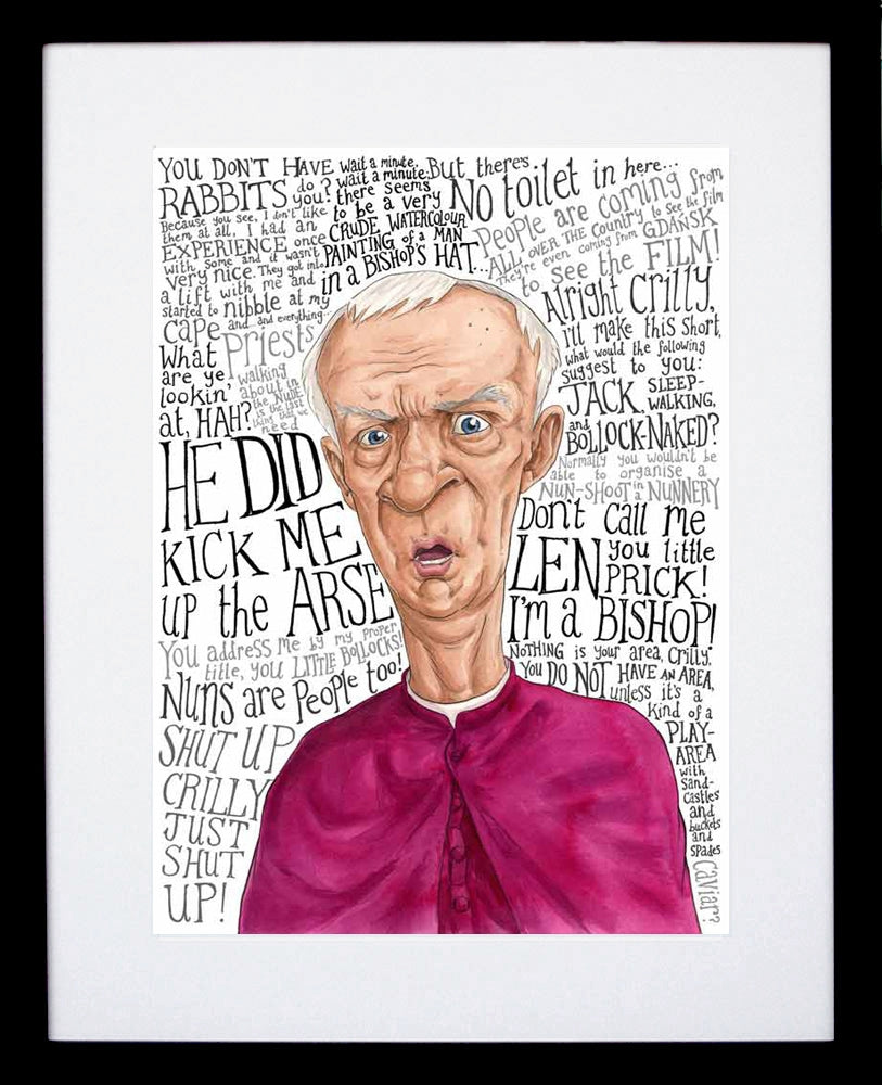father Ted - Bishop Brennan Black Frame