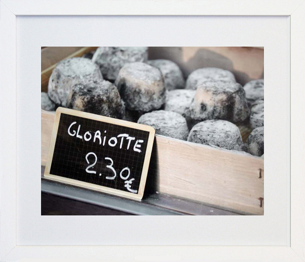 Paris In Black - Cheese Frame White