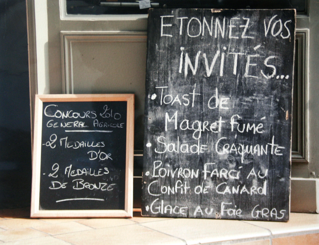 Paris In Black - Menu Board II Unframed