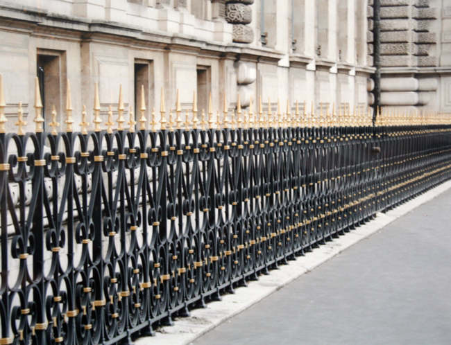 Paris In Black - Railing Unframed