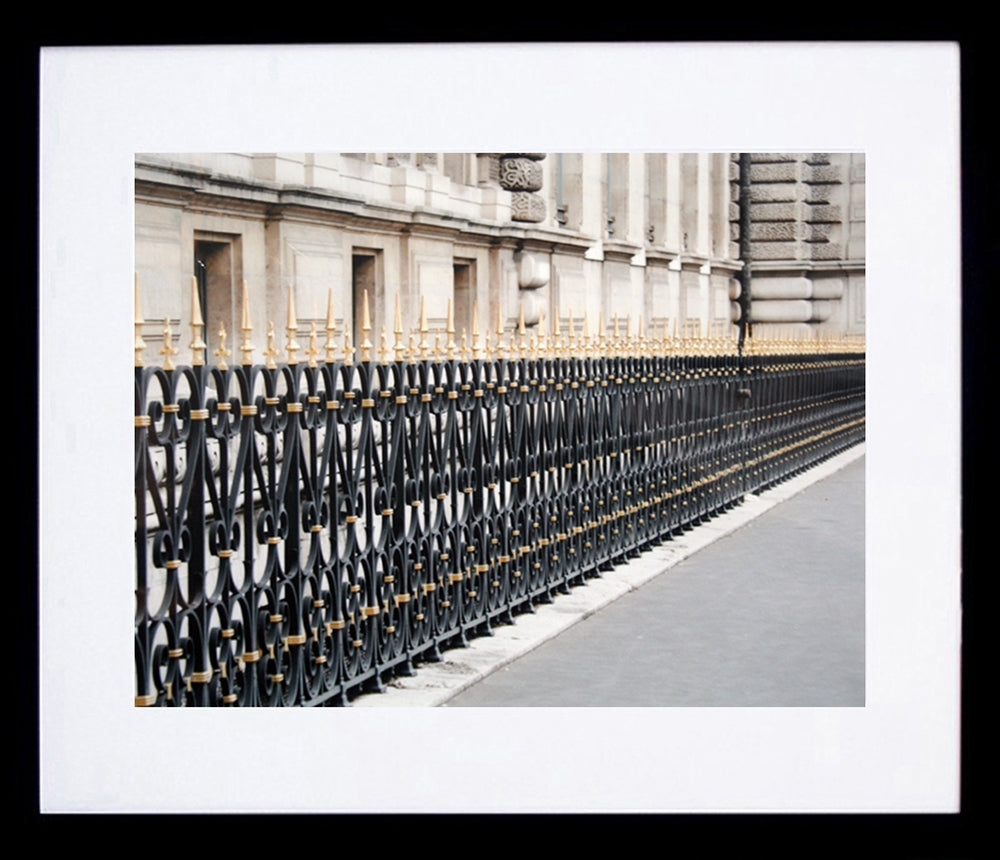Paris In Black - Railing Framed