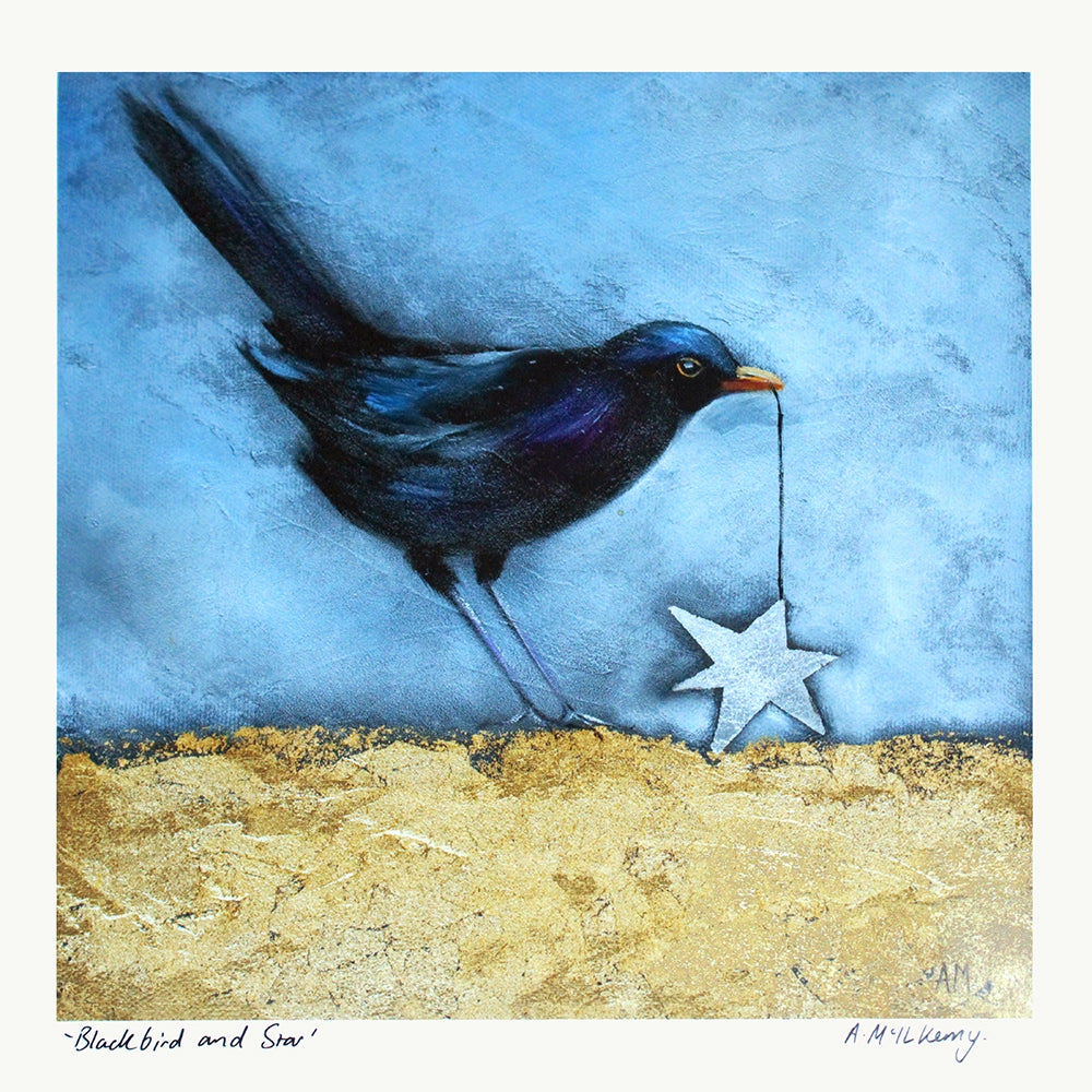 Print - Blackbird and Star - Unframed