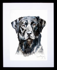 Animals Dog - Black Labrador Frame Black