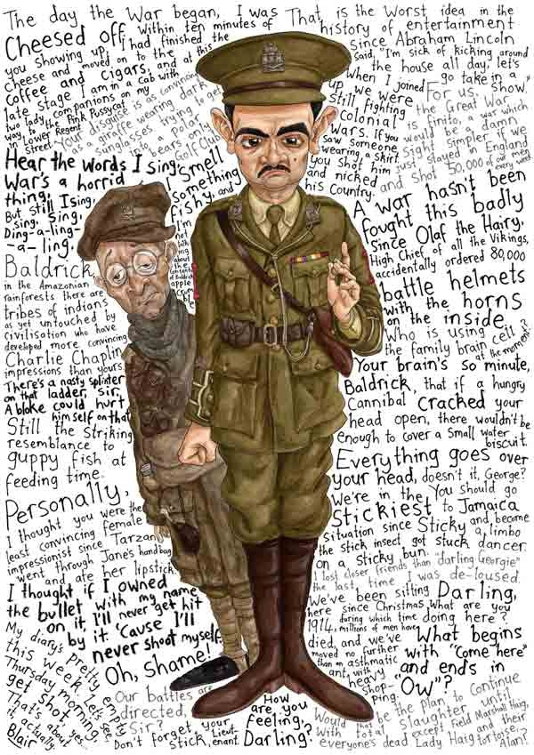 Blackadder Goes Forth - Army Captain Unframed