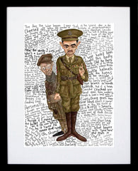 Blackadder Goes Forth - Army Captain Black Frame