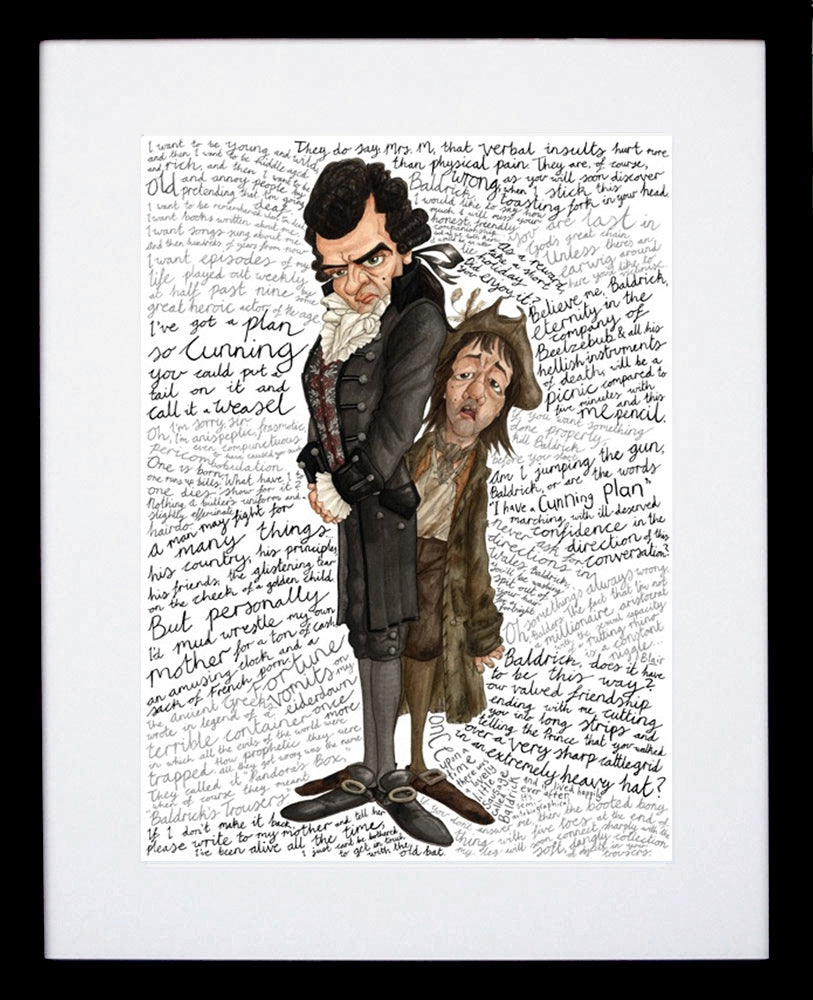 Blackadder the Third- Regency Butler Black Frame