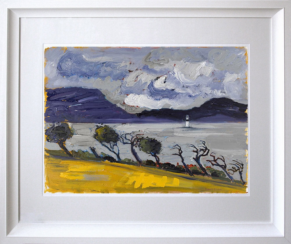 Print - Blackrock Lighthouse Sligo Bay Frame White