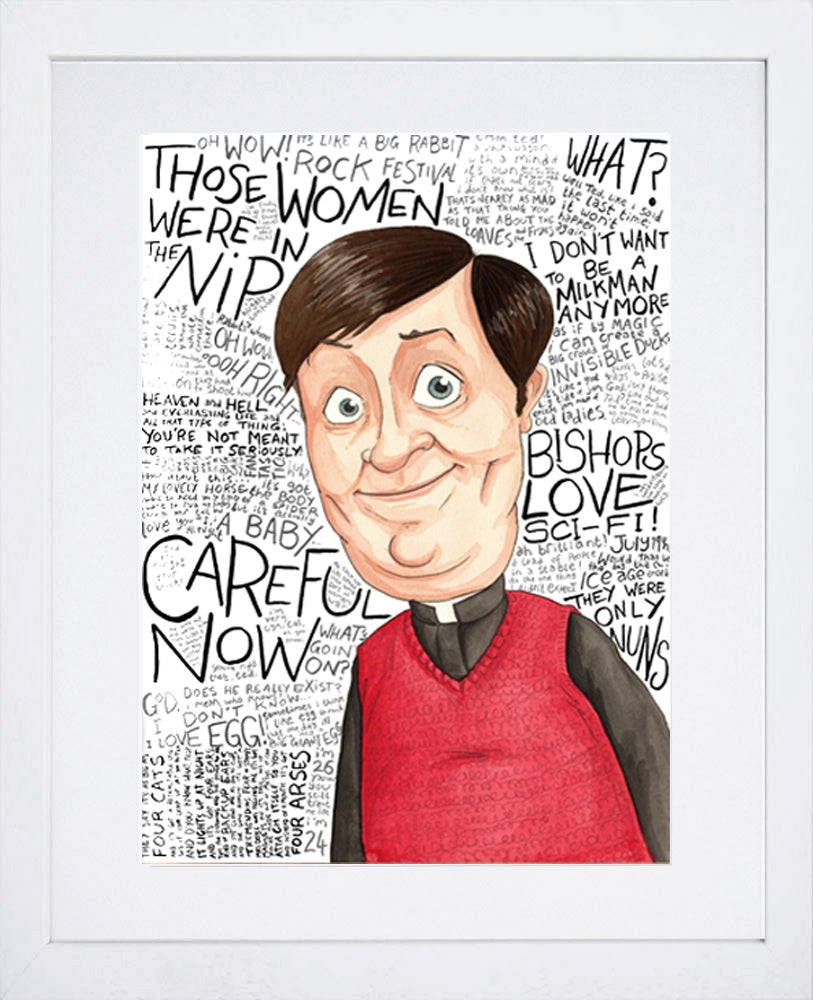 Father Ted - Father Dougal Frame White