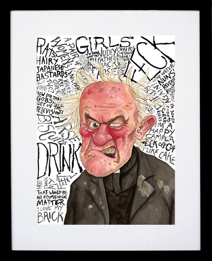 Father Ted - Father Jack Black Frame