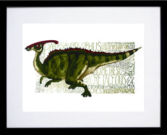 Parasaurolophus Black Frame