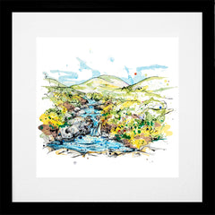 Print Open Edition Landscape - Bloody Bridge, Newcastle-30 x 30-Black Box Frame (With Mount)