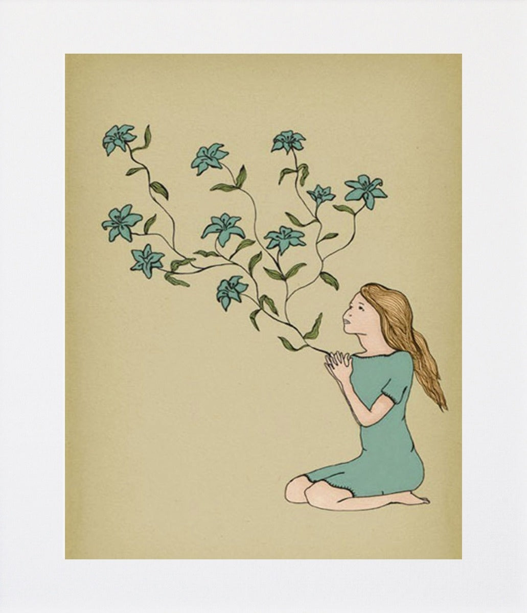 Blossom (Blue Version) Unframed