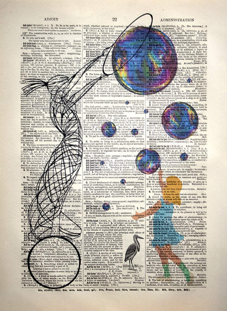 Blowing Bubbles With Nuala With The Hula Unframed