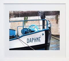 Paris In Blue - Boat Frame White