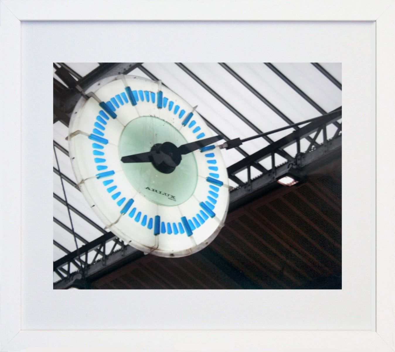 Paris In Blue - Clock Frame White