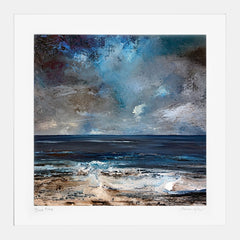 Print - Blue - White Box Frame